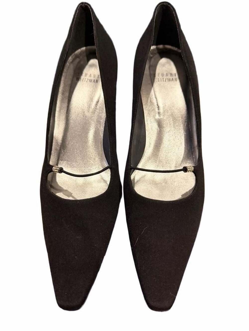 Stuart Weitzman Black Kitten Heel Pumps Size 8.5 M